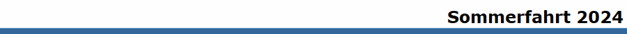 Sommerfahrt 2024