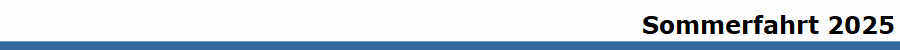 Sommerfahrt 2025