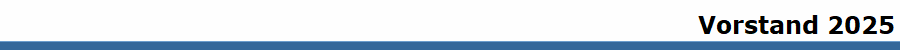Vorstand 2025